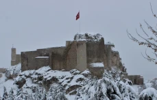 Kar Harput'ta Kartpostallık Görüntüler Oluşturdu