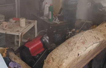 Depoda Çıkan Yangın Büyümeden Söndürüldü