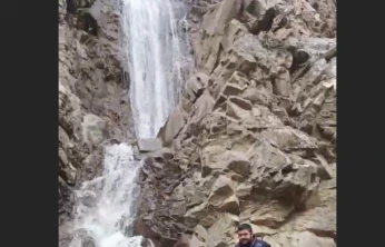 Elazığ'da Yağmurla Birlikte Ortaya Çıkan Şelale Görüntüsü Büyülüyor