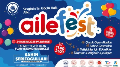 Elazığ Belediyesi'nden AileFest: 24 Kasım'da Aile Bağlarını Güçlendiren Büyük Buluşma