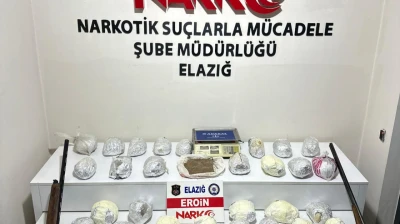 Elazığ'da Dev Uyuşturucu Operasyonu: 30,8 Kilo Eroin Ele Geçirildi, 4 Şüpheli Gözaltında