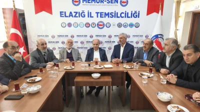İçişleri Bakan Yardımcısı Mehmet Aktaş'tan Memur-Sen Elazığ İl Temsilciliğine Ziyaret