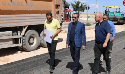 Başkan Şerifoğulları, Yol Yenileme Çalışmalarını Yerinde İnceledi