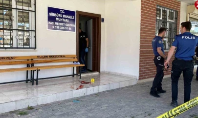 Elazığ'da Sürsürü Mahalle Muhtarı Silahlı Saldırıda Yaralandı