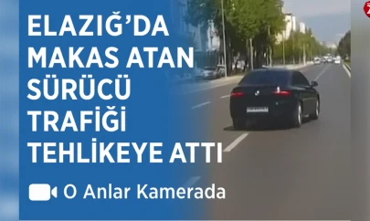 Elazığ'da Makas Atan Sürücü Trafiği Tehlikeye Attı: O Anlar Kamerada