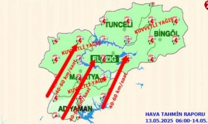 Meteorolojiden 5 il için 'kuvvetli yağış' uyarısı