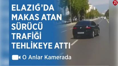 Elazığ'da Makas Atan Sürücü Trafiği Tehlikeye Attı: O Anlar Kamerada