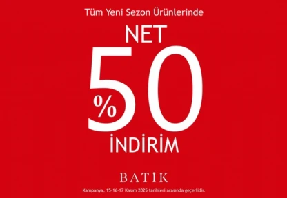 Batik'ten Elazığ'da Büyük İndirim Fırsatı: Yeni Sezon Ürünlerinde Net Yüzde 50 Kampanya Başladı