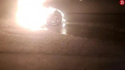 Elazığ'da araç yangını