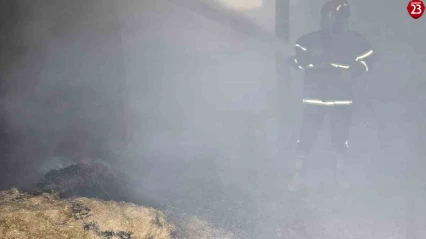 Elazığ'da samanlık yangını