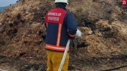 Elazığ Kovancılar'da Samanlık Yangını Korkuttu: Ekipler Zamanında Müdahale Etti