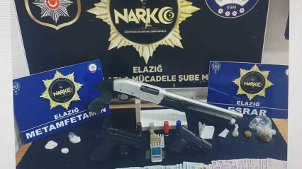 Elazığ'da uyuşturucu operasyonunda 2 kişi yakalandı