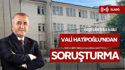 Vali Hatipoğlu: Gazi Lisesi'ndeki Görüntüler Kabul Edilemez