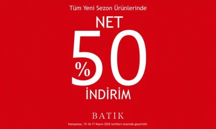 Batik'ten Elazığ'da Büyük İndirim Fırsatı: Yeni Sezon Ürünlerinde Net Yüzde 50 Kampanya Başladı