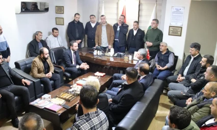 CHP Heyetinden Hizmet-İş Sendikası Elazığ Şubesi'ne Ziyaret