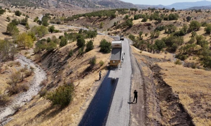 Elazığ İl Özel İdaresi, Alacakaya Bakladamlar Köyü Yol Çalışmalarını Tamamladı