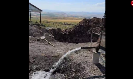 Elazığ Karakoçan Savucak Köyü'nde 165 Metre Derinlikte İçme Suyu Kaynağı Bulundu