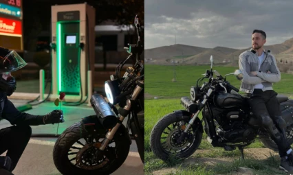 Elazığlı Genç, Motosikletinin Yıl Dönümünü Gülle Kutladı