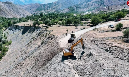 Gökdere - Gemtepe Güvenlik Yolu ve Altyapı Çalışmaları Tüm Hızıyla Sürüyor