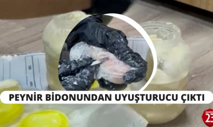 Peynir Bidonlarının İçinden Peynir Yerine Uyuşturucu Çıktı !
