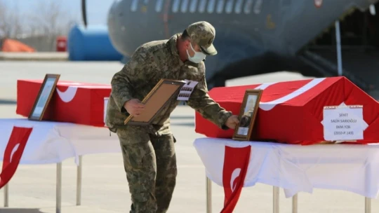 11 şehit Elazığ'dan törenle Ankara'ya uğurlandı