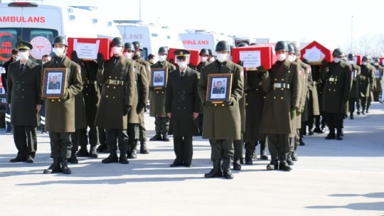 11 şehit Elazığ'dan törenle uğurlanıyor