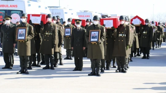 11 şehit Elazığ'dan törenle uğurlanıyor