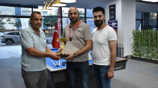 3 Bant Bilardo Bölge Şampiyonası Elazığ'da düzenlendi