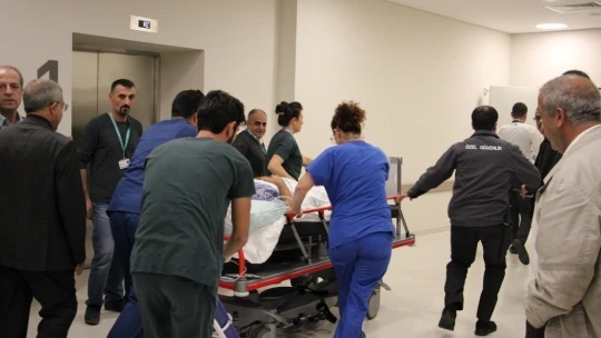 Elazığ Şehir Hastanesinde Gerçeği Aratmayan Tatbikat