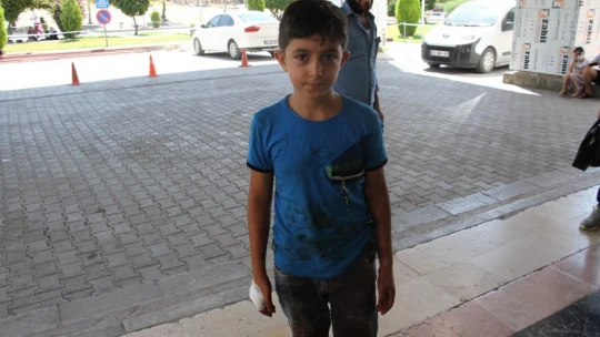 Babasına Kurban Kesmek İçin Yardım Eden Çocuk Elini Kesti