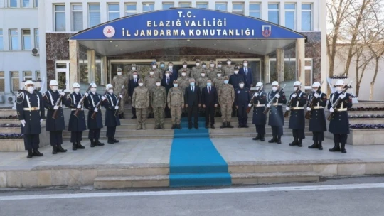Bakan Yardımcısı Ersoy ve Jandarma Komutanı Çetin Elazığ'da