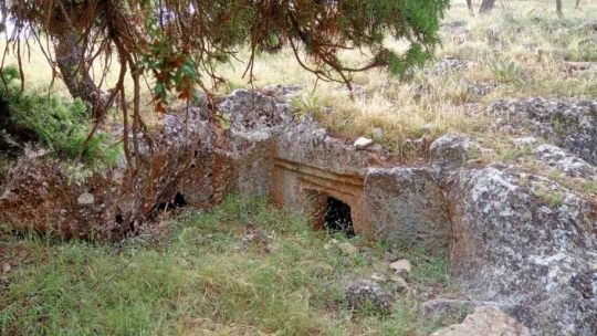 Definecilerin talan ettiği kaya mezarları turizme kazandırılmayı bekliyor