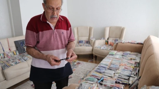 Elazığ'da 19 bin adetlik kalem koleksiyonu