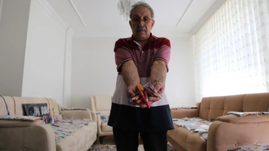 Elazığ'da 19 bin adetlik kalem koleksiyonu