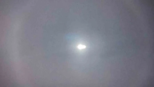 Elazığ'da Ay halesi oluştu