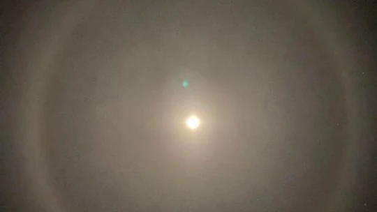 Elazığ'da Ay halesi oluştu