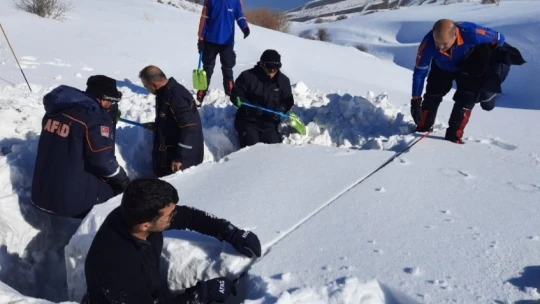 Elazığ'da çığda arama ve kurtarma tatbikatı
