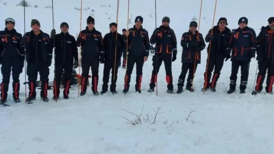 Elazığ'da çığda arama ve kurtarma tatbikatı