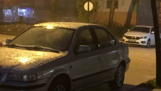 Elazığ'da Dolu Yağışı Etkili Oldu, İş Yerlerini Su Bastı