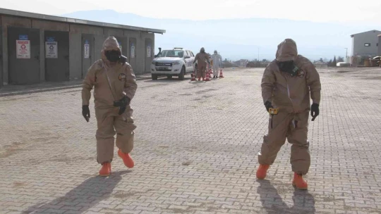 Elazığ'da Gerçeği Aratmayan Deprem Ve Yangın Tatbikatı