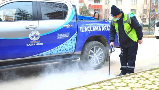 Elazığ'da ilaçlama çalışmaları sürüyor