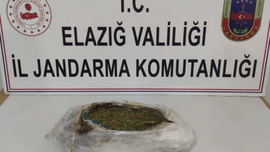 Elazığ'da kıyafete zulalanan uyuşturucu ele geçirildi,1 gözaltı