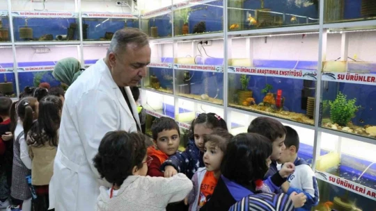 Elazığ'da öğrenciler balık müzesini gezdi