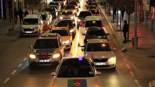 Elazığ'dan Azerbaycan için bin araçlık zafer konvoyu