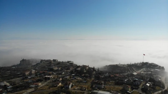 Elazığ sis denizinde kayboldu, eşsiz görüntüler oluştu