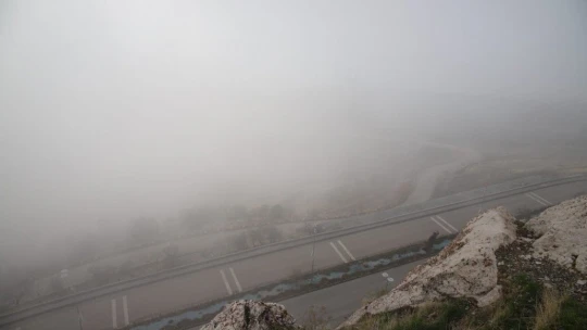 Harput'ta sis bulutlarının görsel şöleni