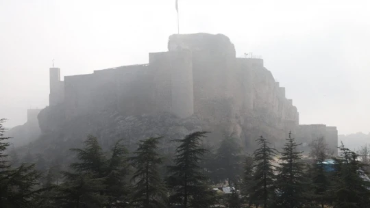 Harput'ta sis bulutlarının görsel şöleni
