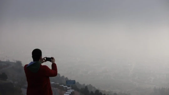Harput'ta sis bulutlarının görsel şöleni