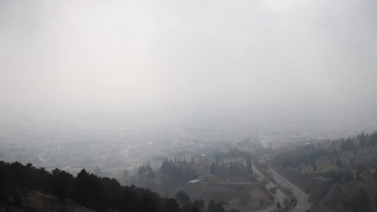 Harput'ta sis bulutlarının görsel şöleni