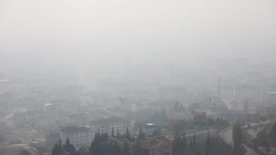 Harput'ta sis bulutlarının görsel şöleni